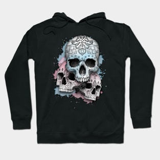 Watercolor Sugar Skulls Hoodie